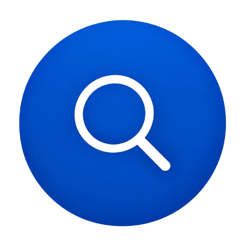 blue search button icon removebg preview